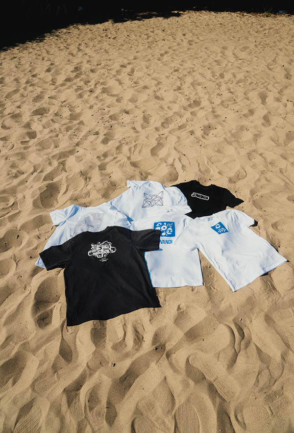 all tshirts on the sand